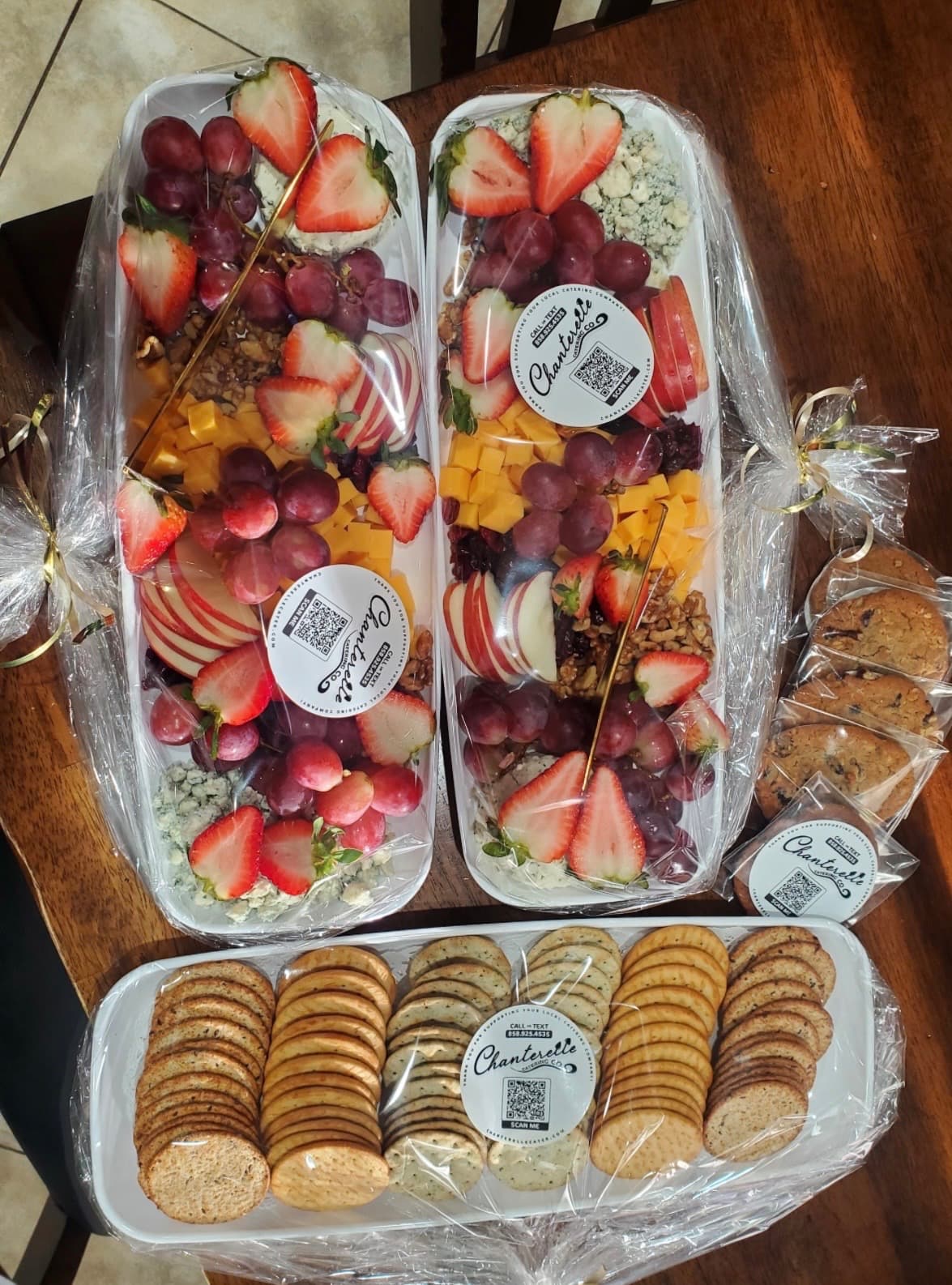 Cheese and fruit grazing tray